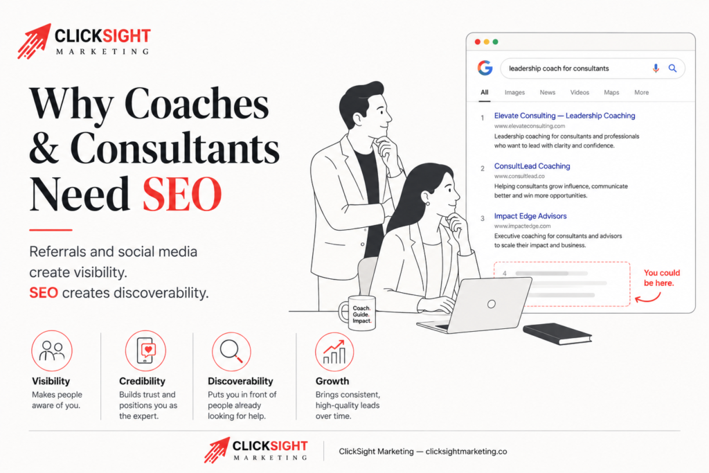 Why coaches and consultants needs SEO